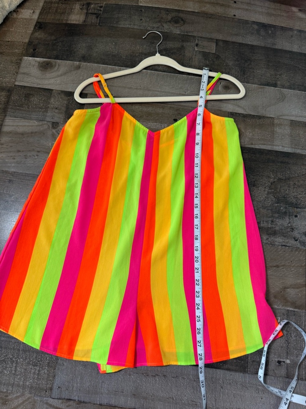 Show Me Your Mumu Neon Stripe Romper Colorful Festival Beach Summer Small - Picture 4 of 8